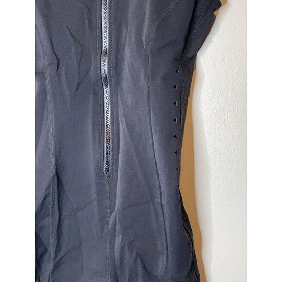 Free People Gigi C Maxine Black Romper One Piece Zip Front Bodysuit Size S New - Picture 6 of 8